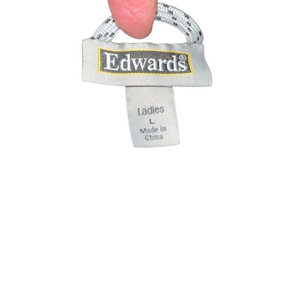 Edward’s Women’s Performance Tek Jacket Size Large Blue Zip With Conference Logo - Picture 6 of 7